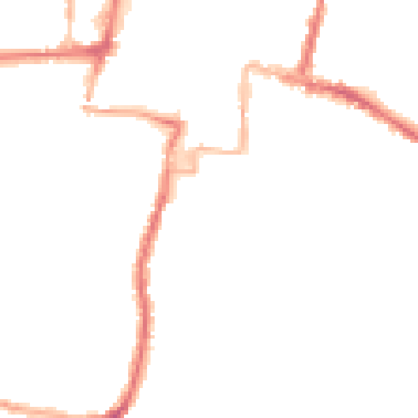 Night-time road noise heatmap for DA12 1AB