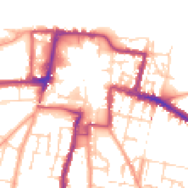 Daytime road noise heatmap for DA12 1AD
