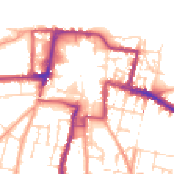 Daytime road noise heatmap for DA12 1AH