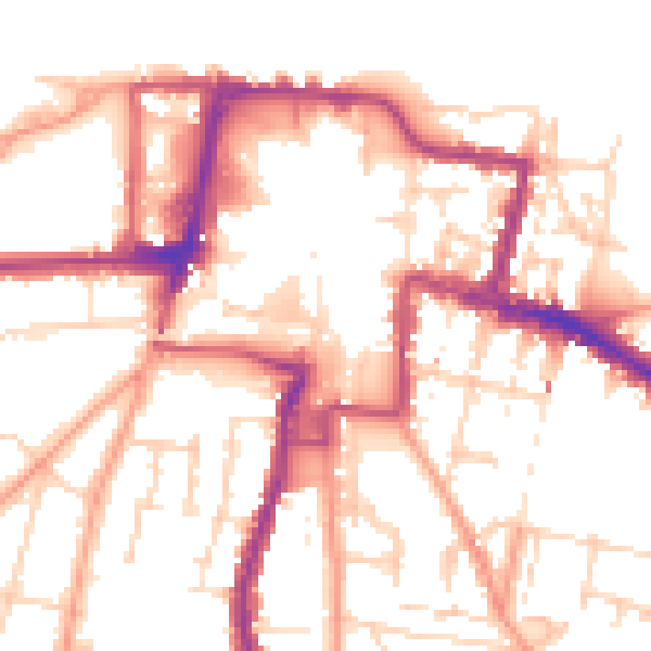 Daytime road noise heatmap for DA12 1AP