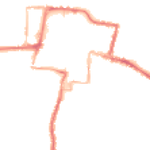 Night-time road noise heatmap for DA12 1AS
