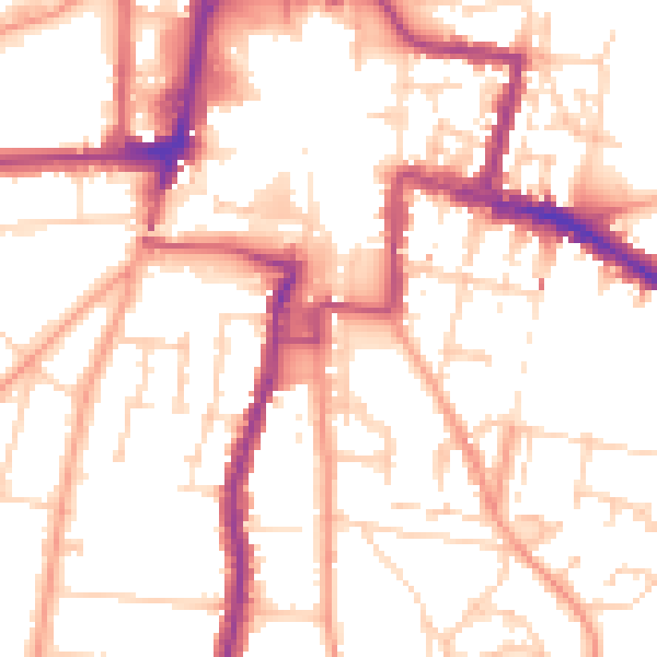 Daytime road noise heatmap for DA12 1BA