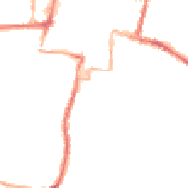 Night-time road noise heatmap for DA12 1BB