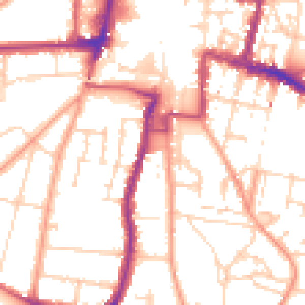 Daytime road noise heatmap for DA12 1BH