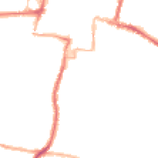 Night-time road noise heatmap for DA12 1BJ