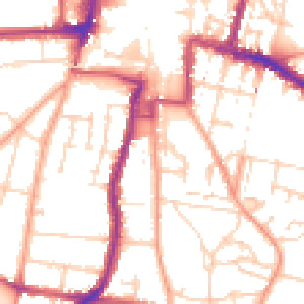 Daytime road noise heatmap for DA12 1BL