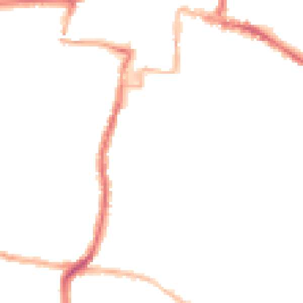 Night-time road noise heatmap for DA12 1BN
