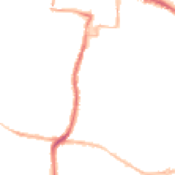 Night-time road noise heatmap for DA12 1BS