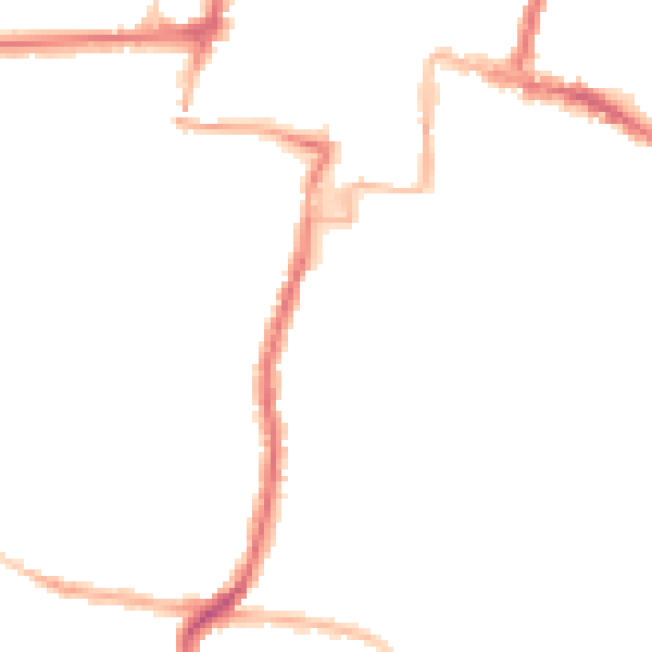Night-time road noise heatmap for DA12 1BT