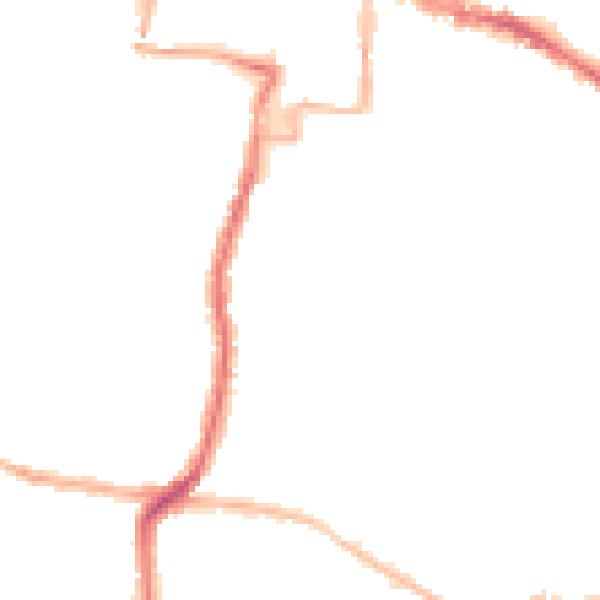 Night-time road noise heatmap for DA12 1BW