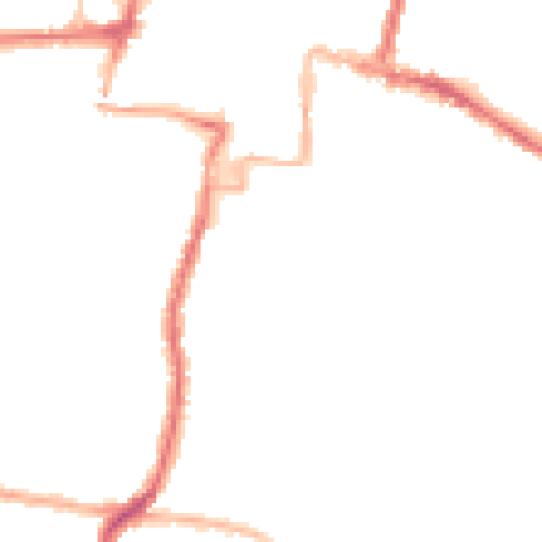 Night-time road noise heatmap for DA12 1DG