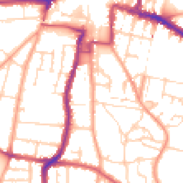 Daytime road noise heatmap for DA12 1DH
