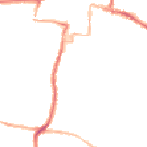 Night-time road noise heatmap for DA12 1DH