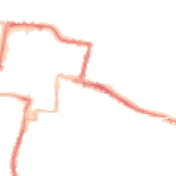 Night-time road noise heatmap for DA12 1DW