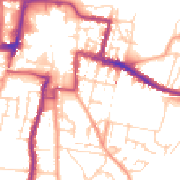 Daytime road noise heatmap for DA12 1DX