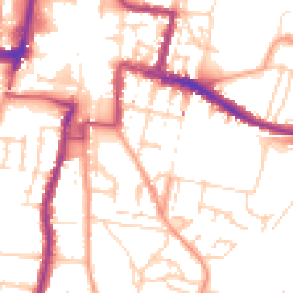 Daytime road noise heatmap for DA12 1EA