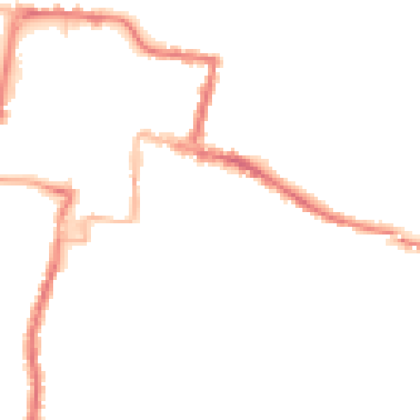 Night-time road noise heatmap for DA12 1EB