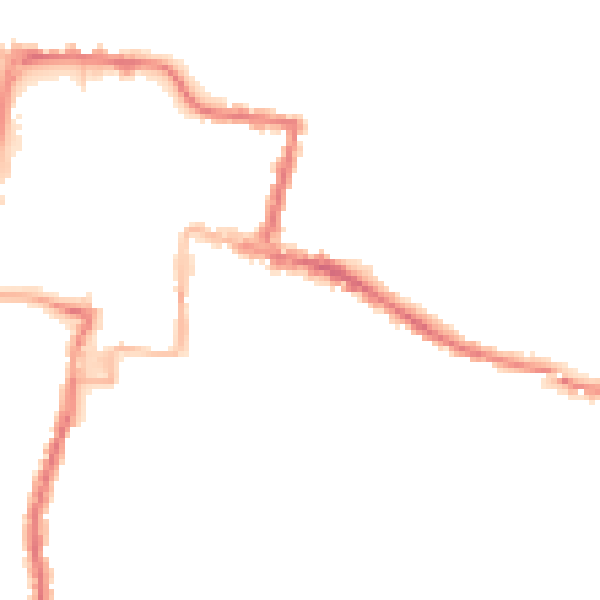 Night-time road noise heatmap for DA12 1EE