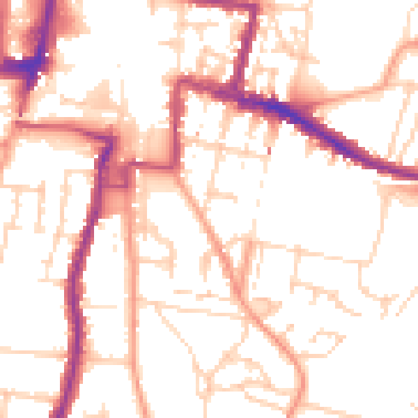 Daytime road noise heatmap for DA12 1EP