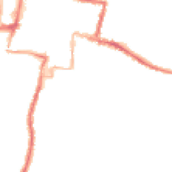 Night-time road noise heatmap for DA12 1EP