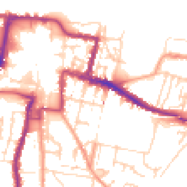 Daytime road noise heatmap for DA12 1EQ