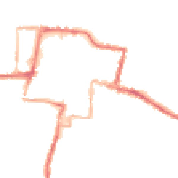 Night-time road noise heatmap for DA12 1EW