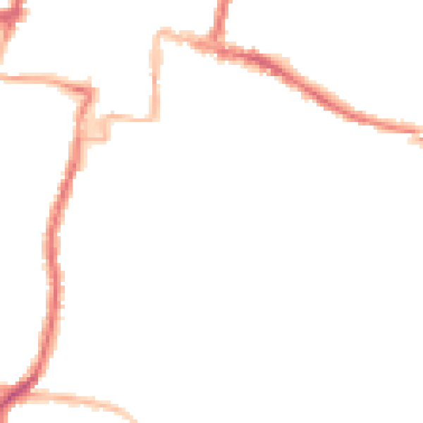 Night-time road noise heatmap for DA12 1EX