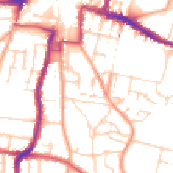 Daytime road noise heatmap for DA12 1HG