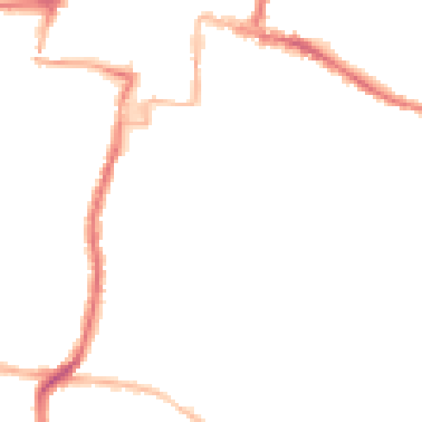 Night-time road noise heatmap for DA12 1HG