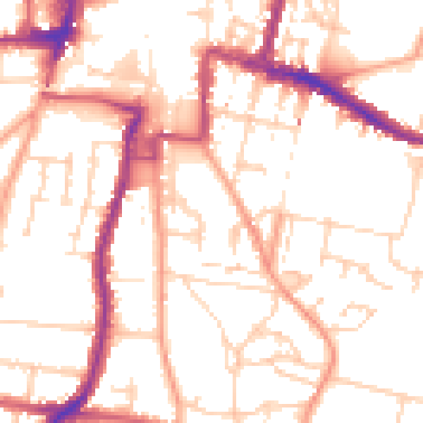 Daytime road noise heatmap for DA12 1HL