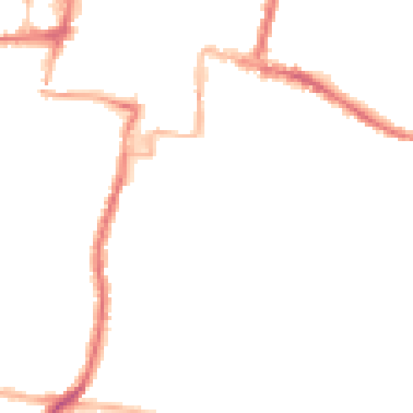 Night-time road noise heatmap for DA12 1HL