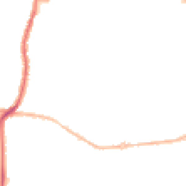 Night-time road noise heatmap for DA12 1JS