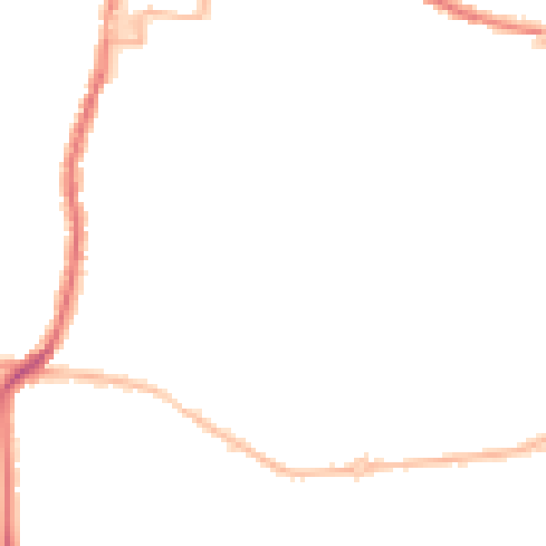 Night-time road noise heatmap for DA12 1JW