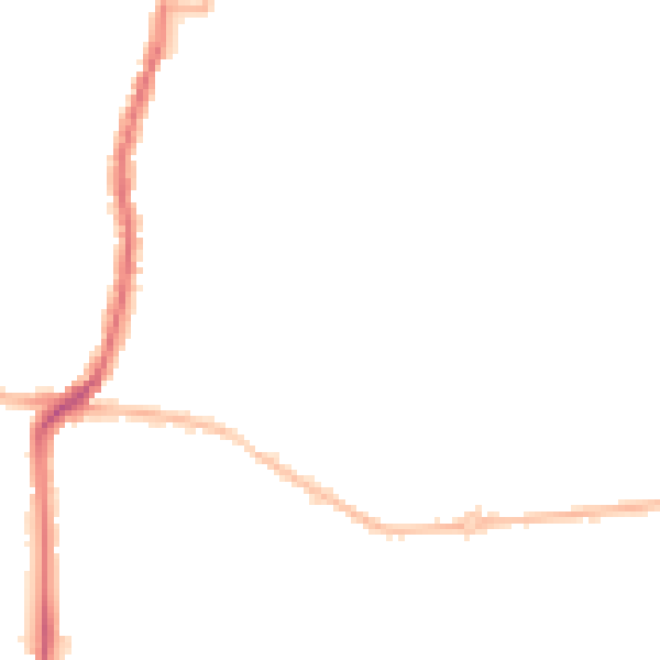 Night-time road noise heatmap for DA12 1JY