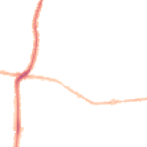 Night-time road noise heatmap for DA12 1LN