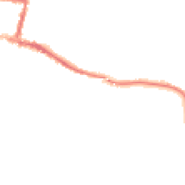 Night-time road noise heatmap for DA12 1NA