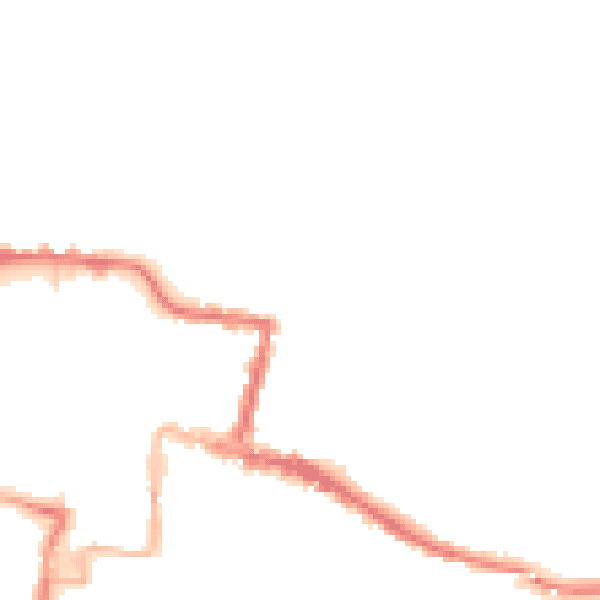 Night-time road noise heatmap for DA12 2BP