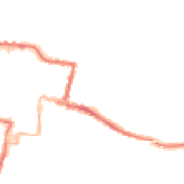 Night-time road noise heatmap for DA12 2BT