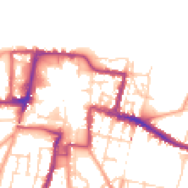 Daytime road noise heatmap for DA12 2EE