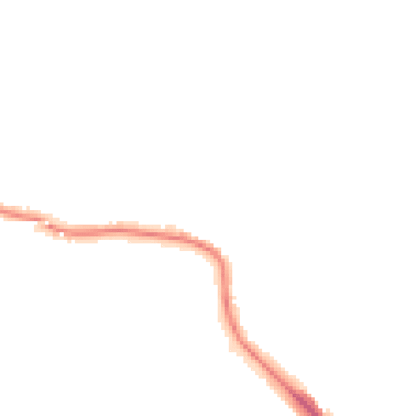 Night-time road noise heatmap for DA12 2JP