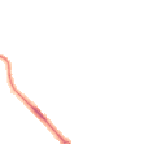 Night-time road noise heatmap for DA12 2LD