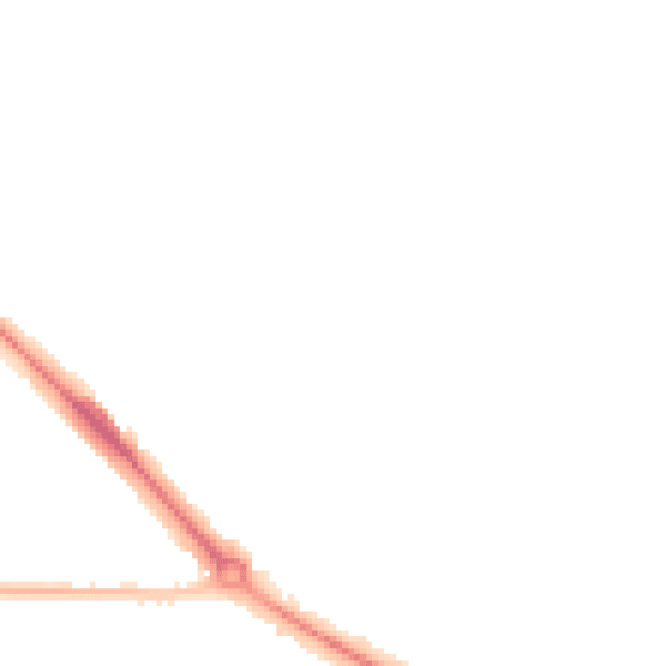 Night-time road noise heatmap for DA12 2LS