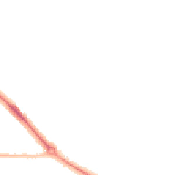 Night-time road noise heatmap for DA12 2LT