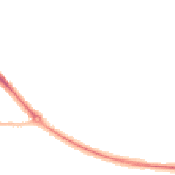 Night-time road noise heatmap for DA12 2PB