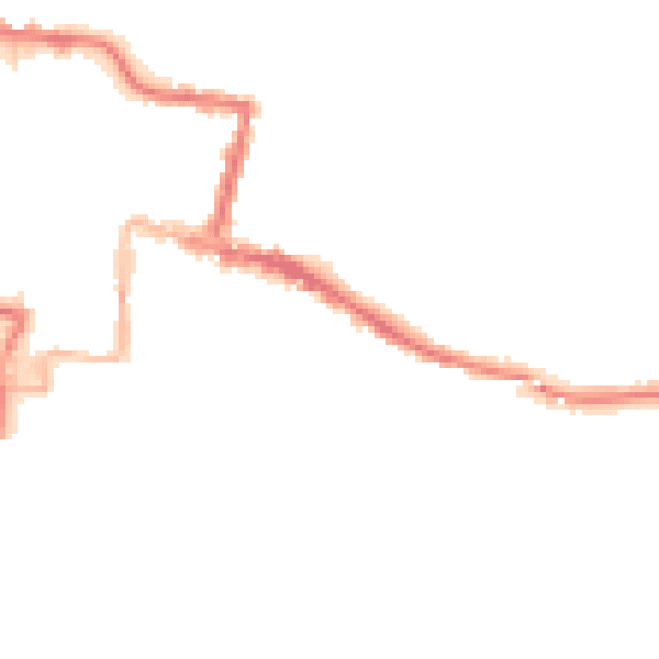Night-time road noise heatmap for DA12 2PH