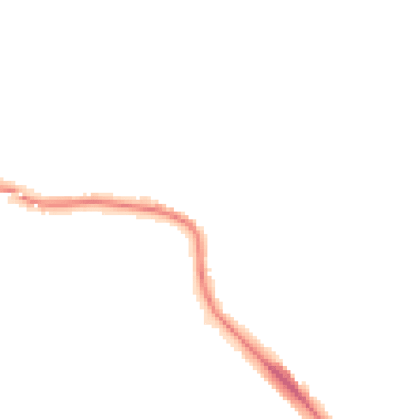 Night-time road noise heatmap for DA12 2QY