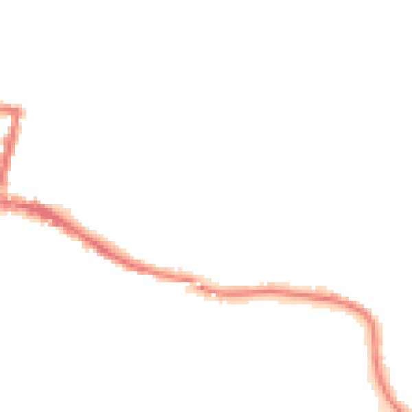 Night-time road noise heatmap for DA12 2SH