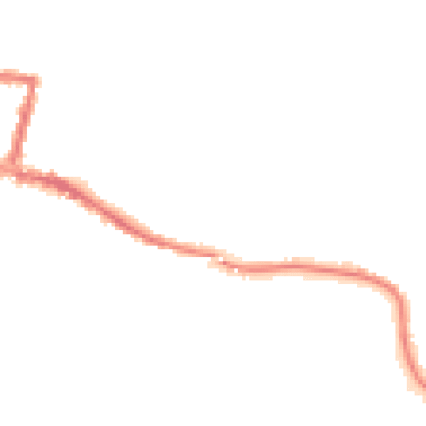 Night-time road noise heatmap for DA12 2SP