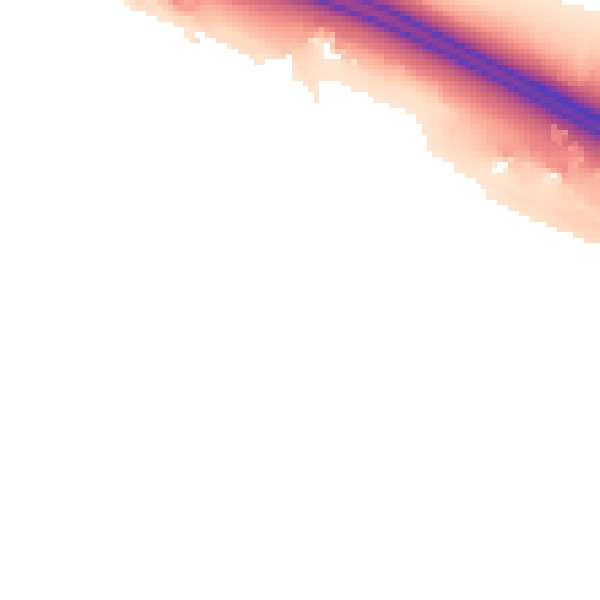 Night-time road noise heatmap for DA12 3AN