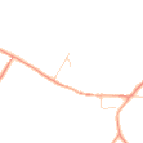 Daytime road noise heatmap for DA12 3DA